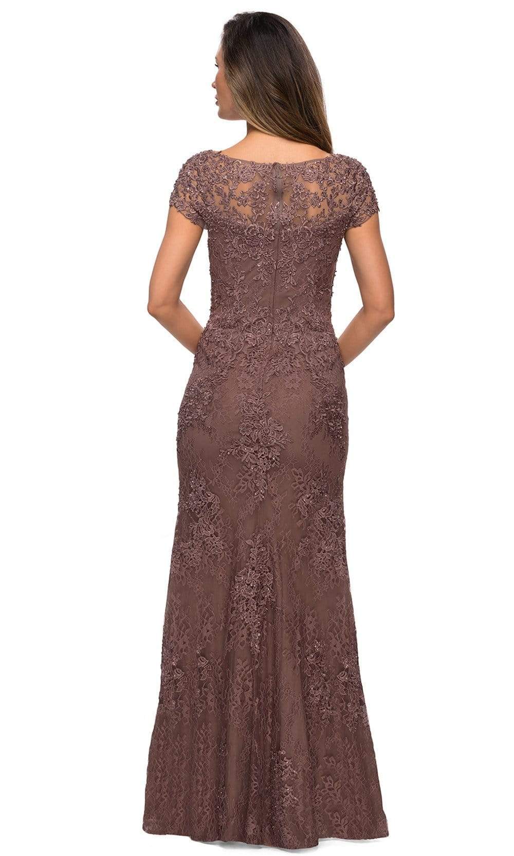27856 Lace Bateau Mother of the Bride Sheath Dress