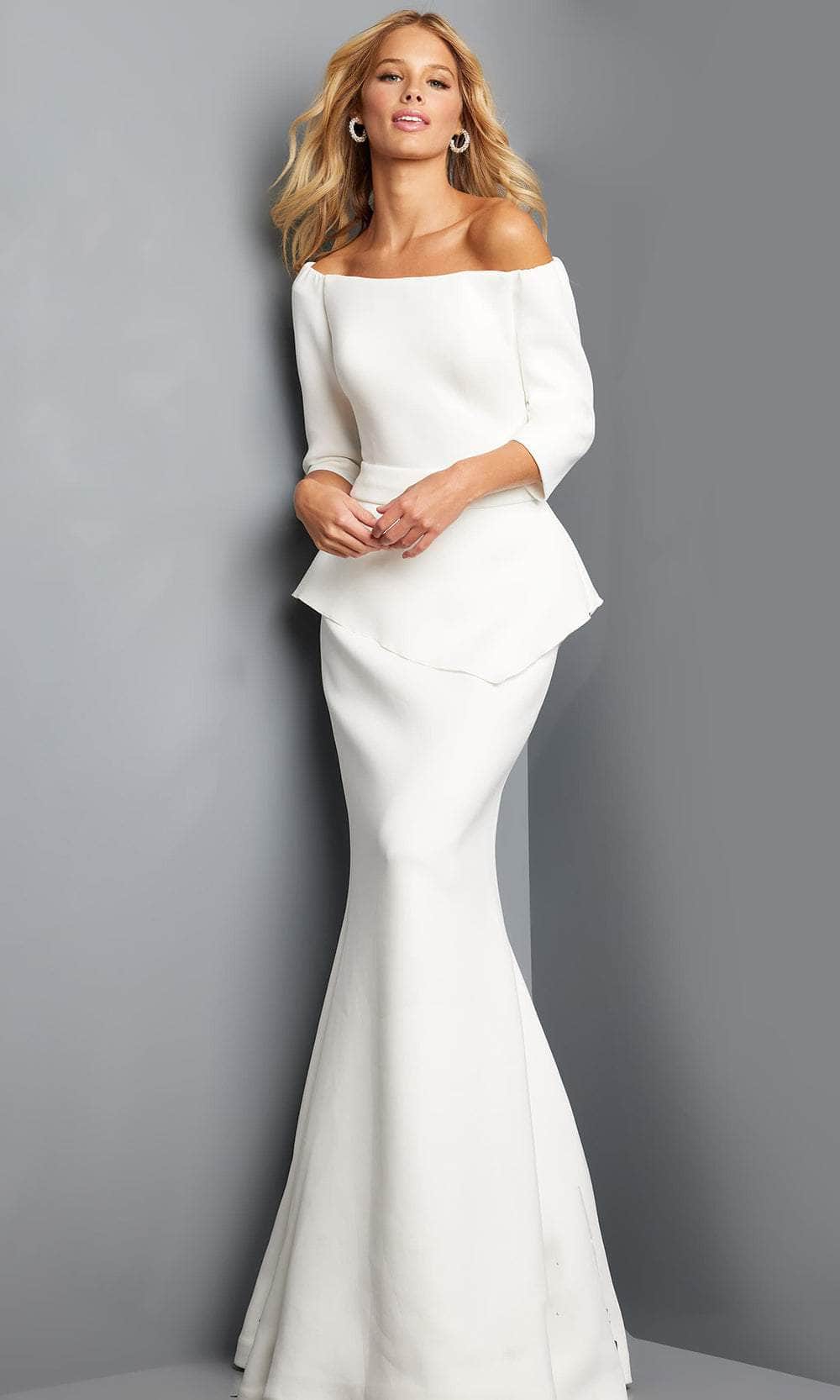 Off Shoulder Evening Mother of the Bride Dress