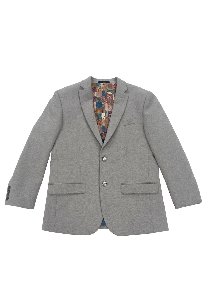 Men’s Slim Fit Ultra Stretch Travel Sport Coat Blazer in Light Grey