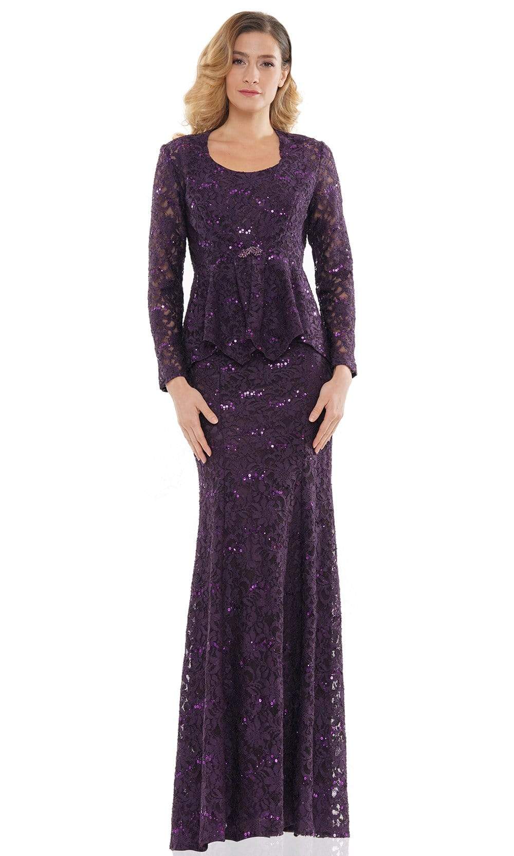 M301 Scoop Fit and Flare Evening Dress