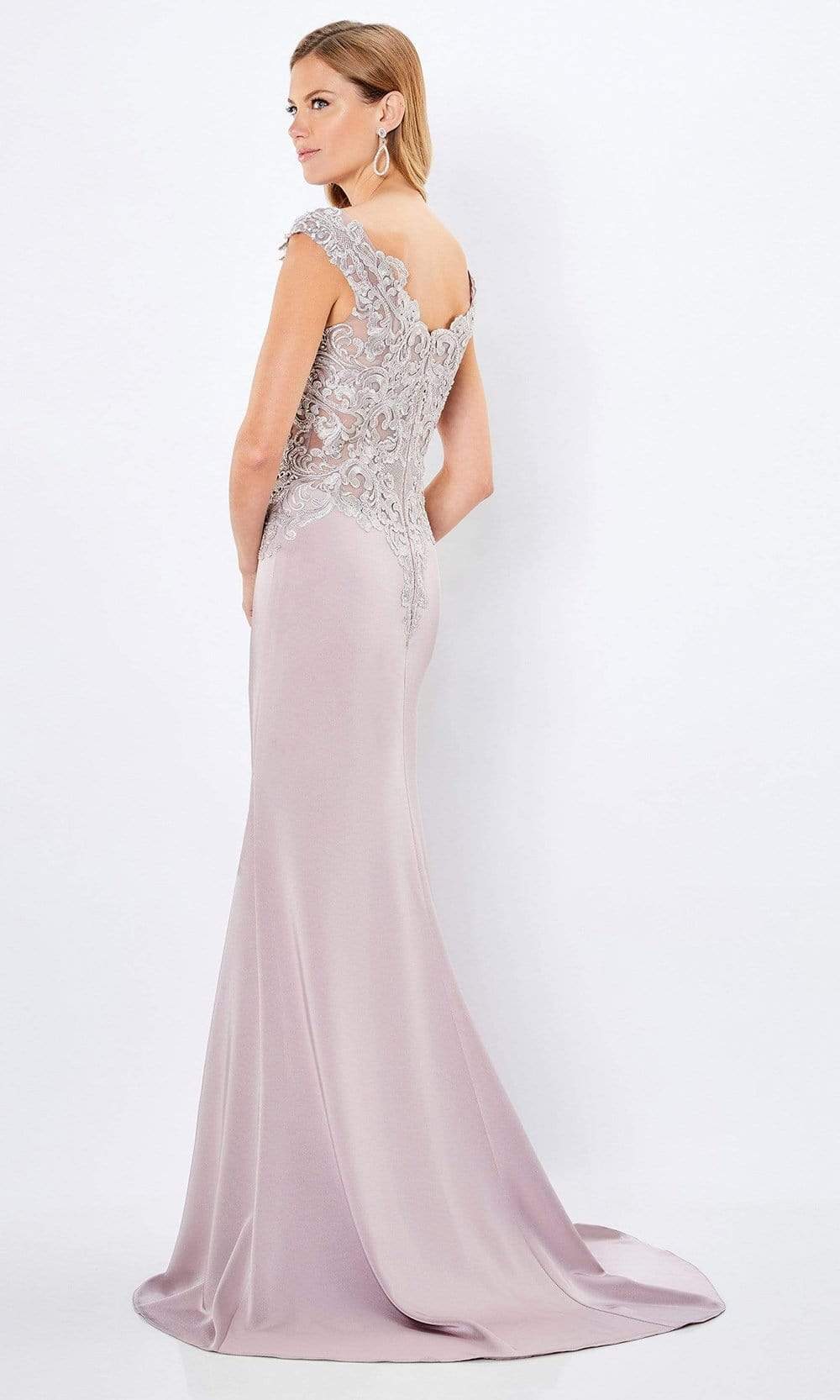 221963 Scoop Neck Sheath Mother of the Bride Dress