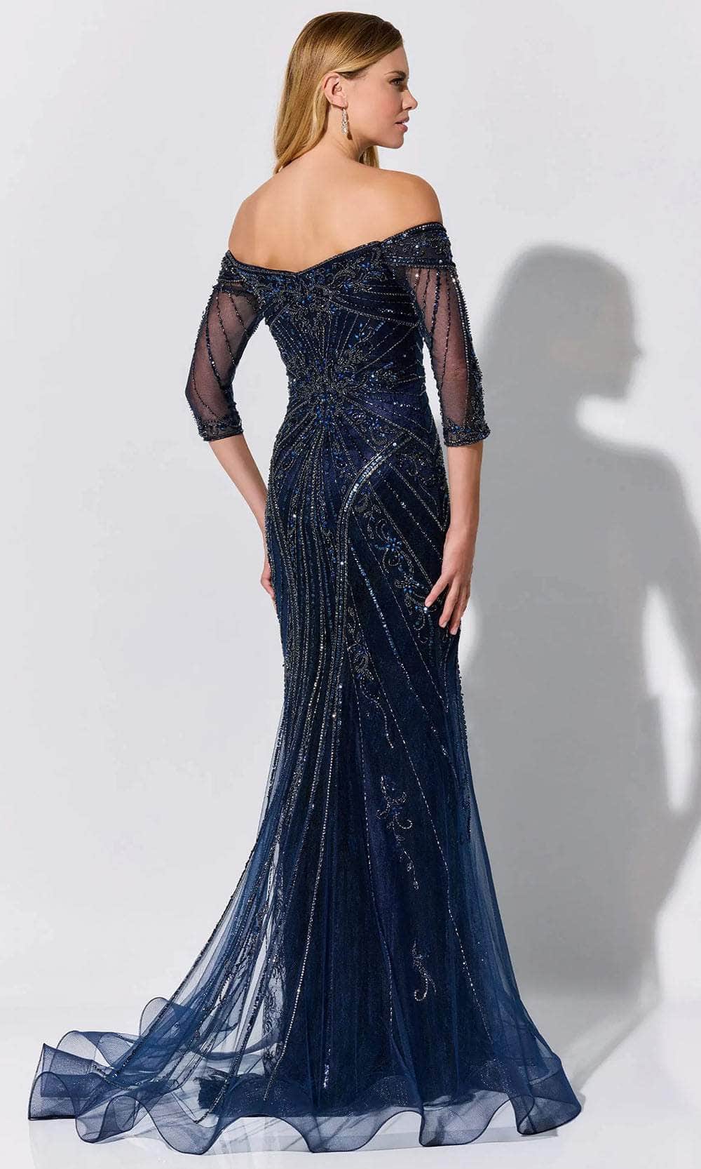 Shimmer Beaded Evening Dress