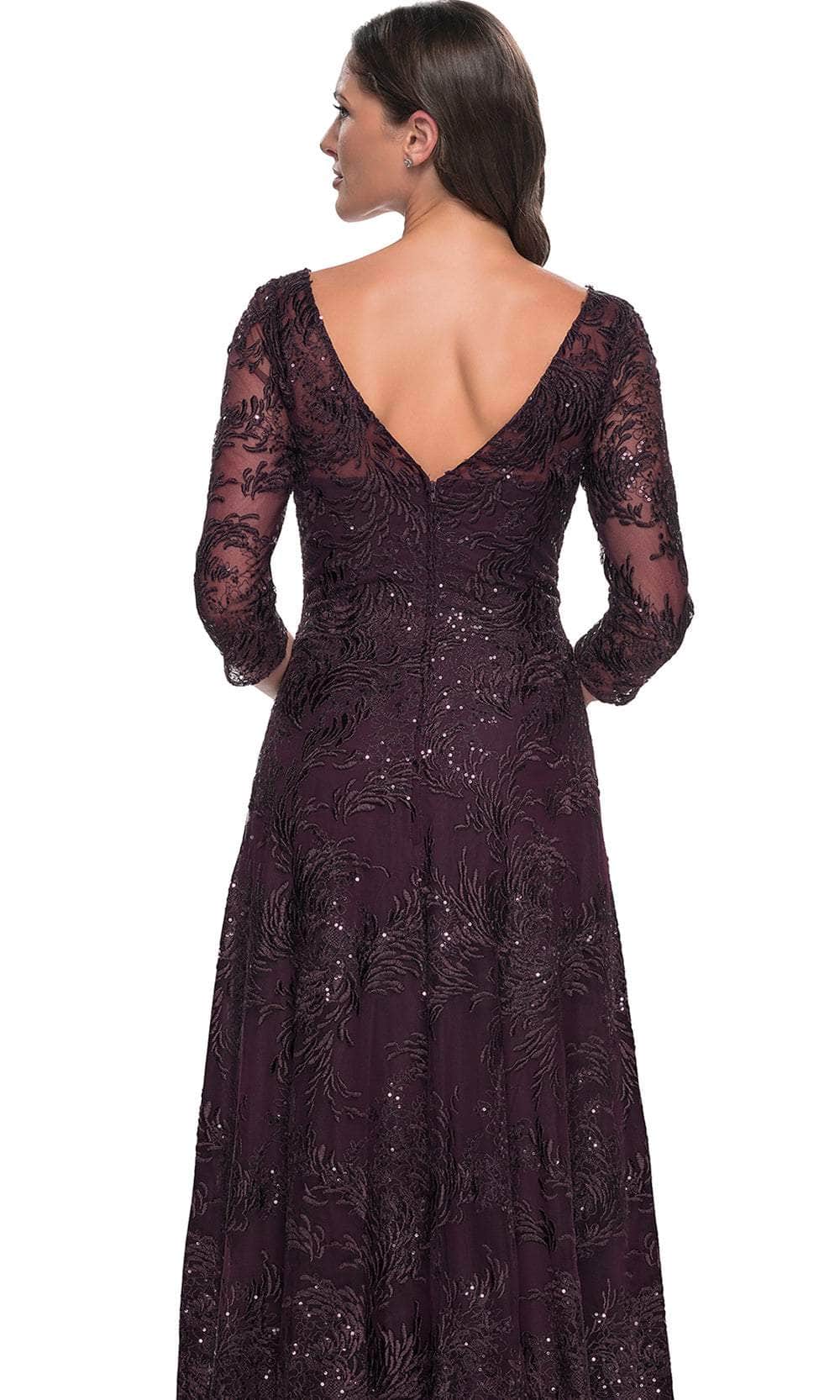 Illusion A-Line Formal Dress