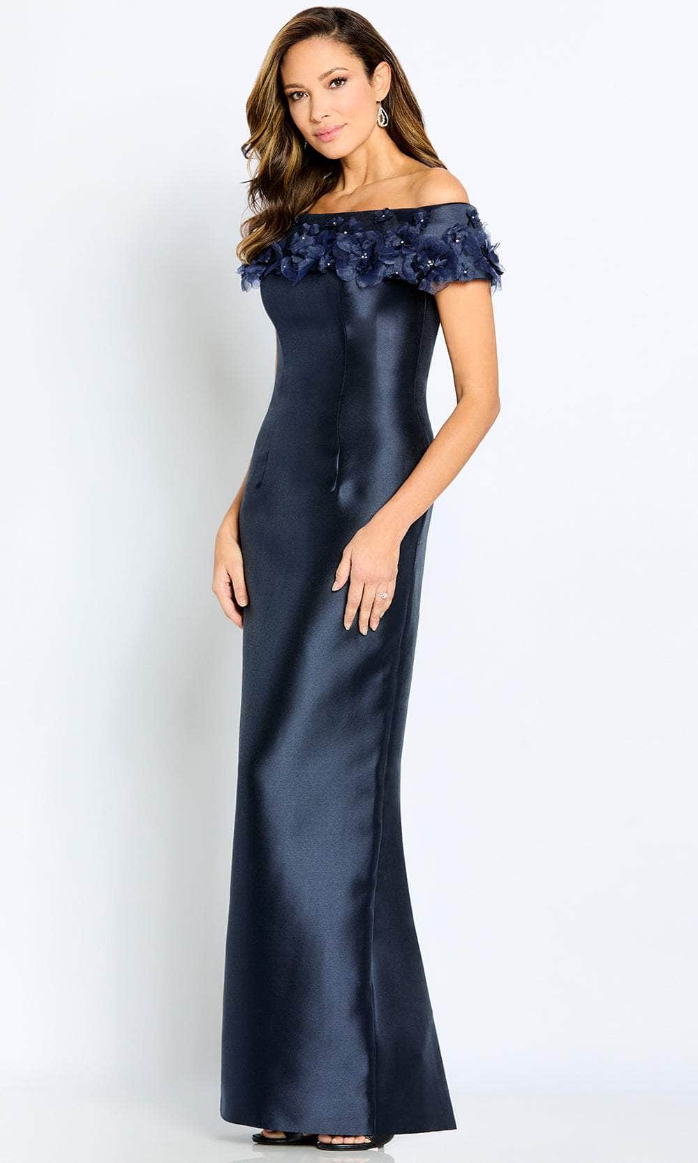 Off Shoulder Mikado Formal Gown