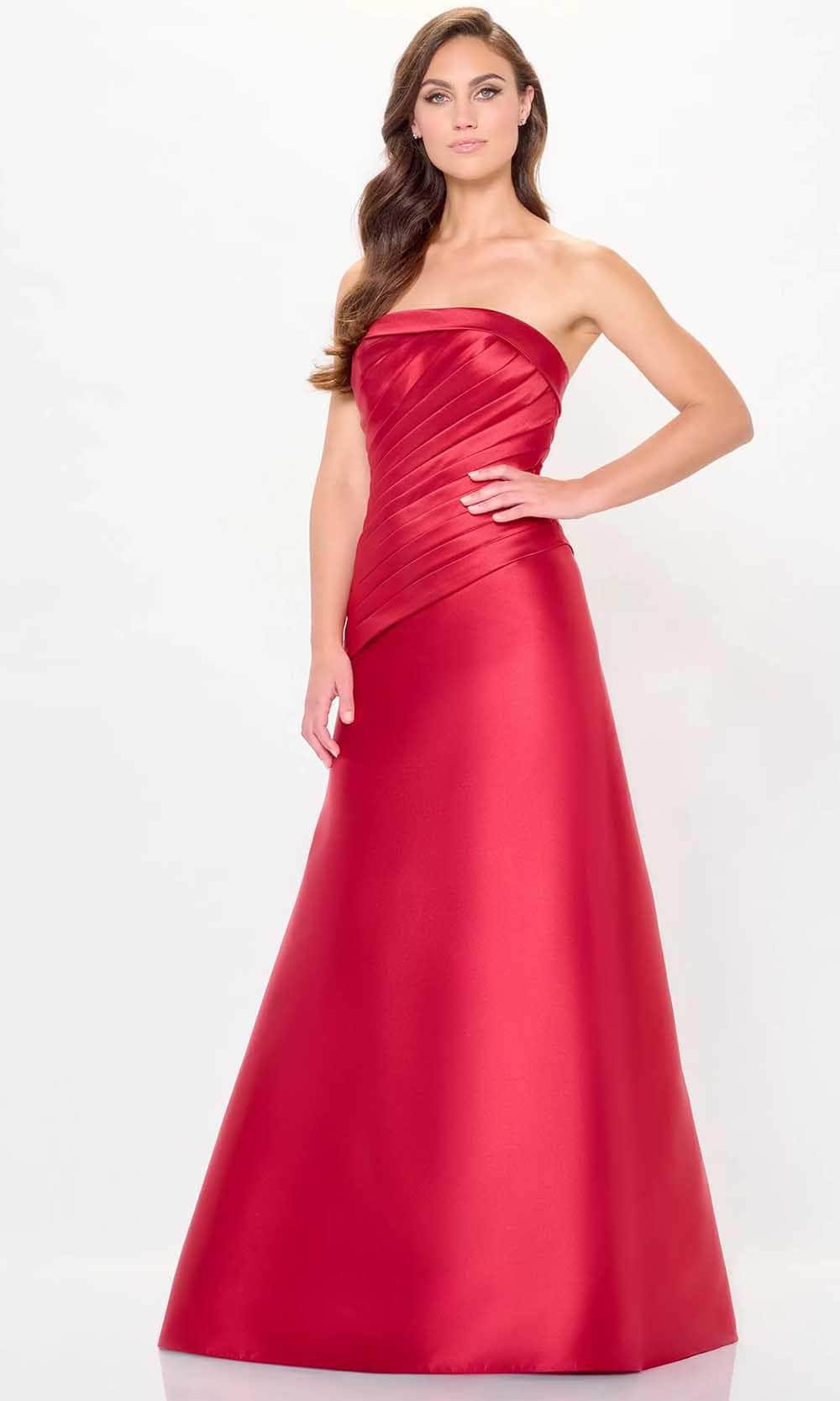 Pleated Bodice Evening Dress