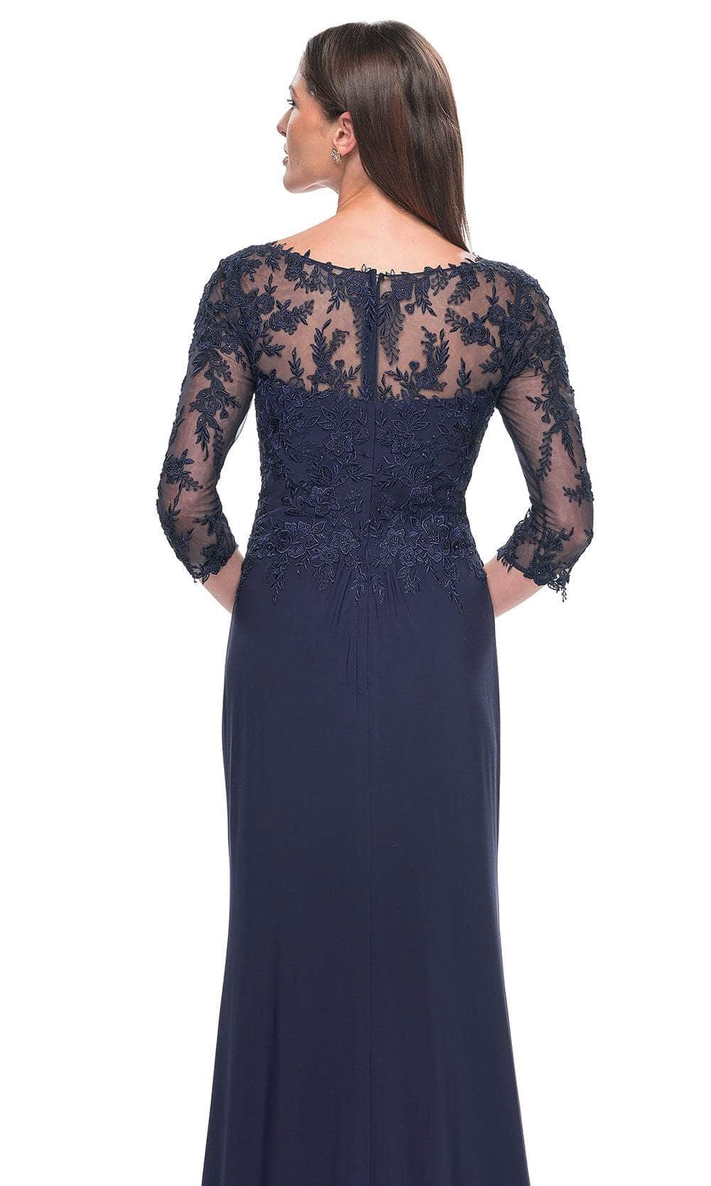 Illusion Bateau Evening Dress