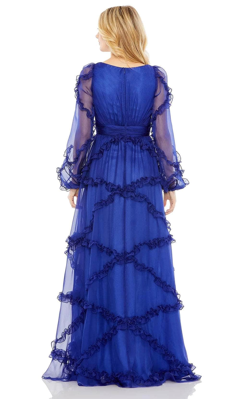 Ruffled Evening Dress