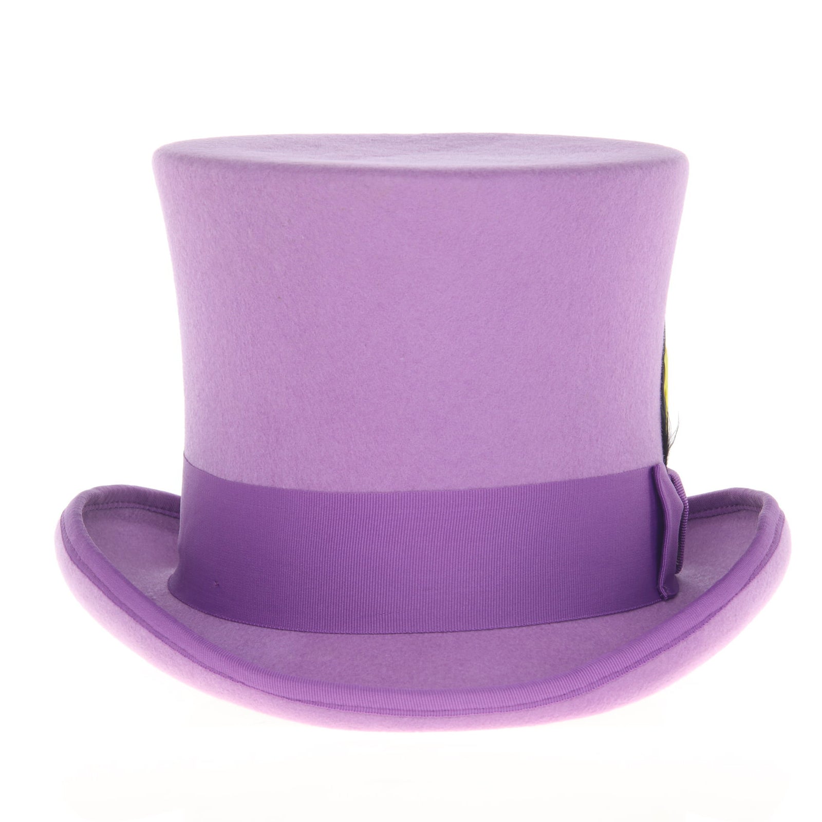 Men’s Tall 100% Wool Dress Top Hat in Purple