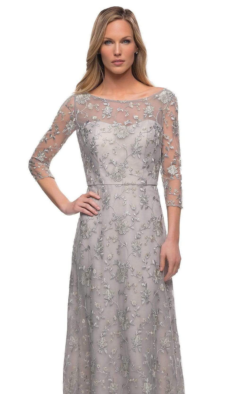 29153 Embroidered Floral A-line Mother of the Groom Gown