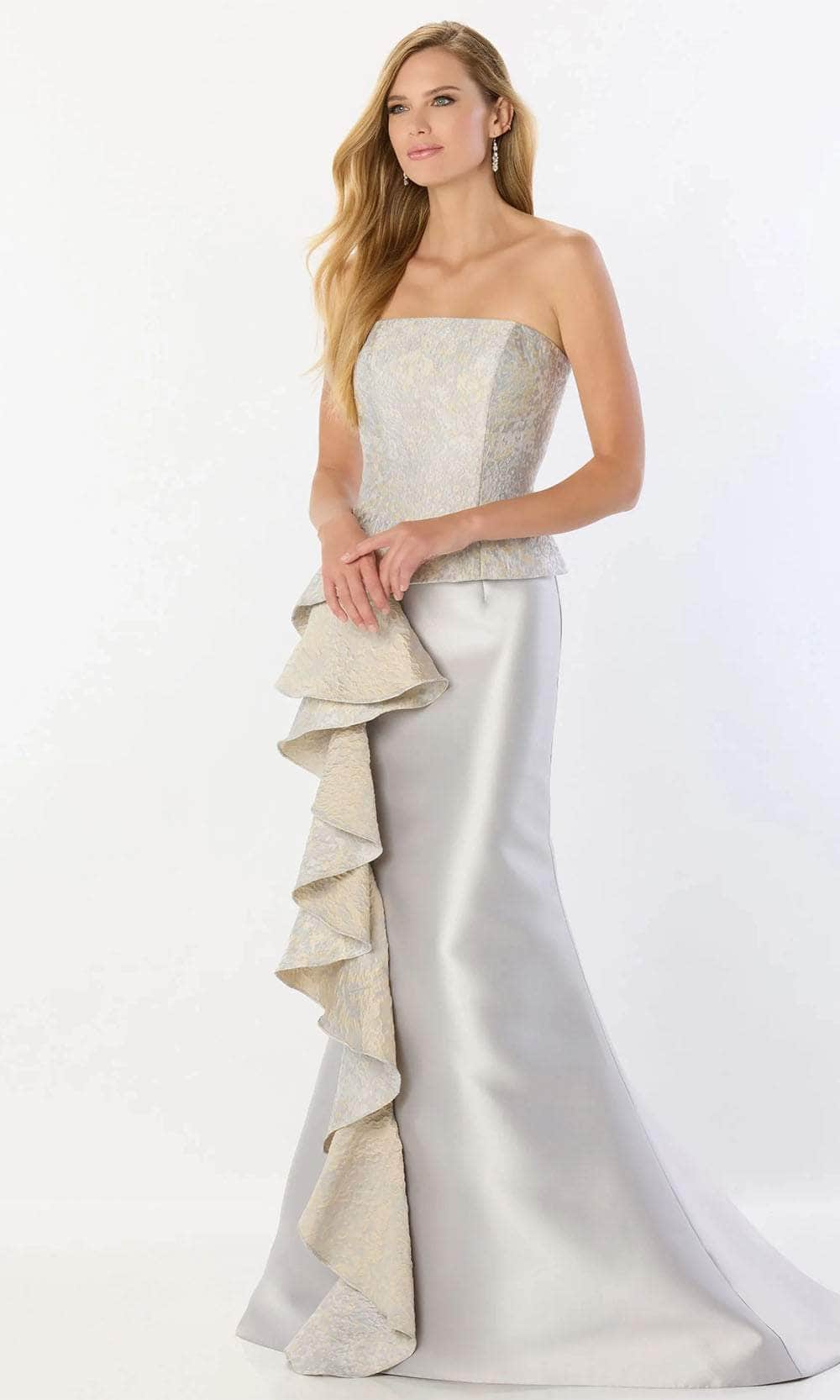 Strapless Open Back Mother of the Bride Dress