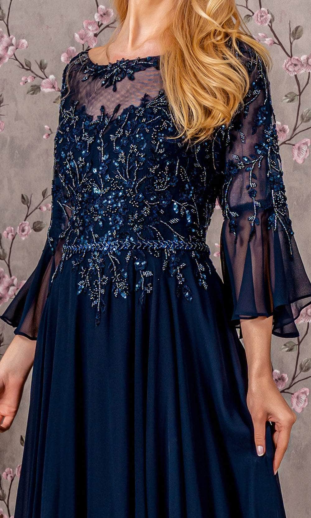 Back Keyhole A-Line Formal Dress