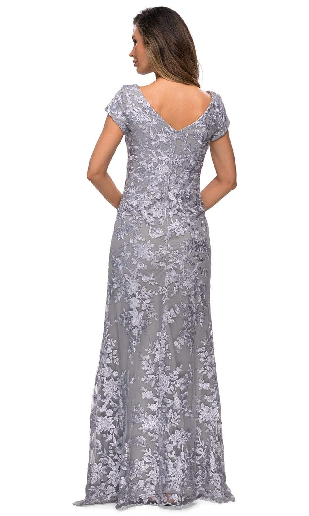 27842 Lace Scoop Neck Sheath Dress