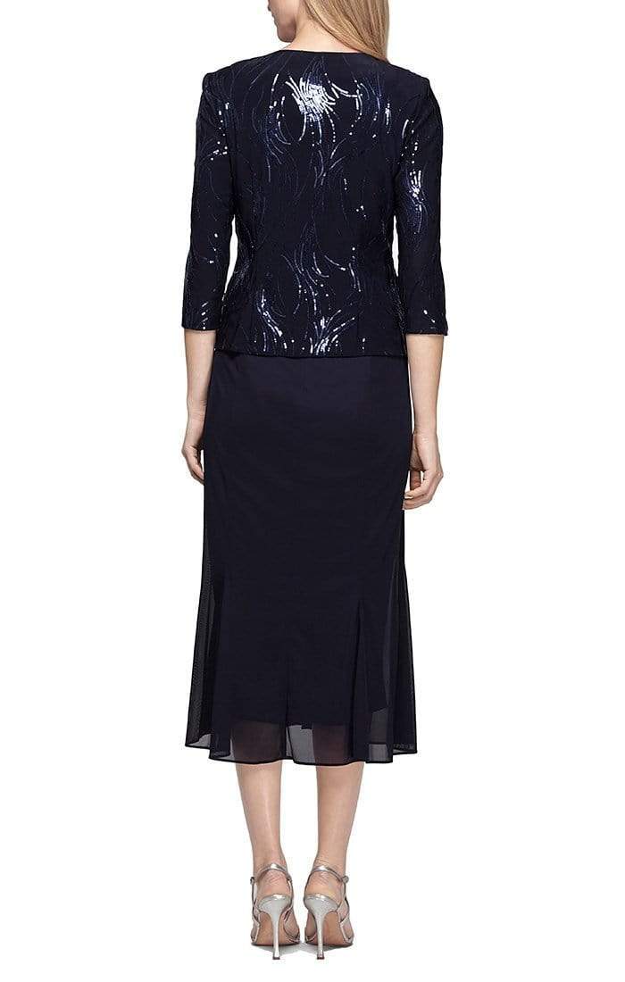 296267 Square Neck Two Piece Sheath Dress