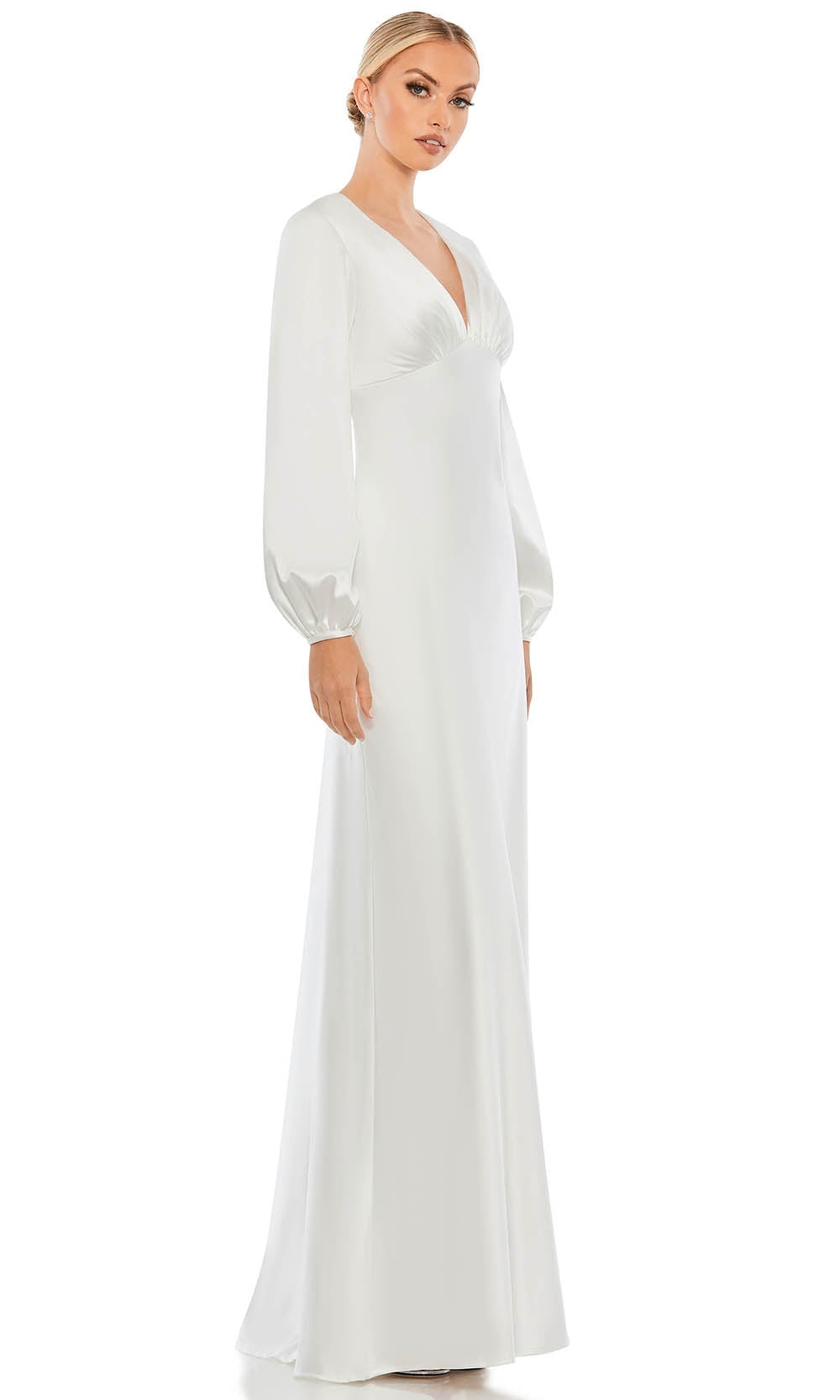 Bishop Sleeve Evening Gown | Couture Candy