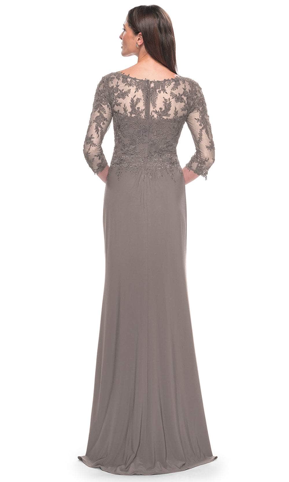 Illusion Bateau Evening Dress