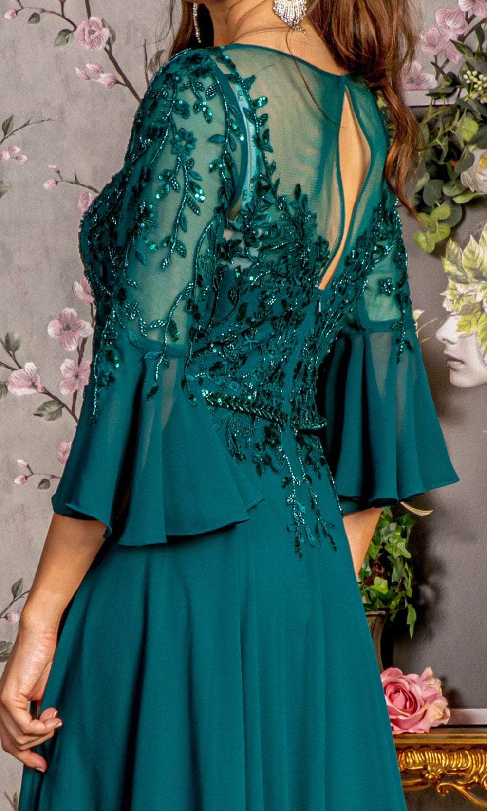 Back Keyhole A-Line Formal Dress