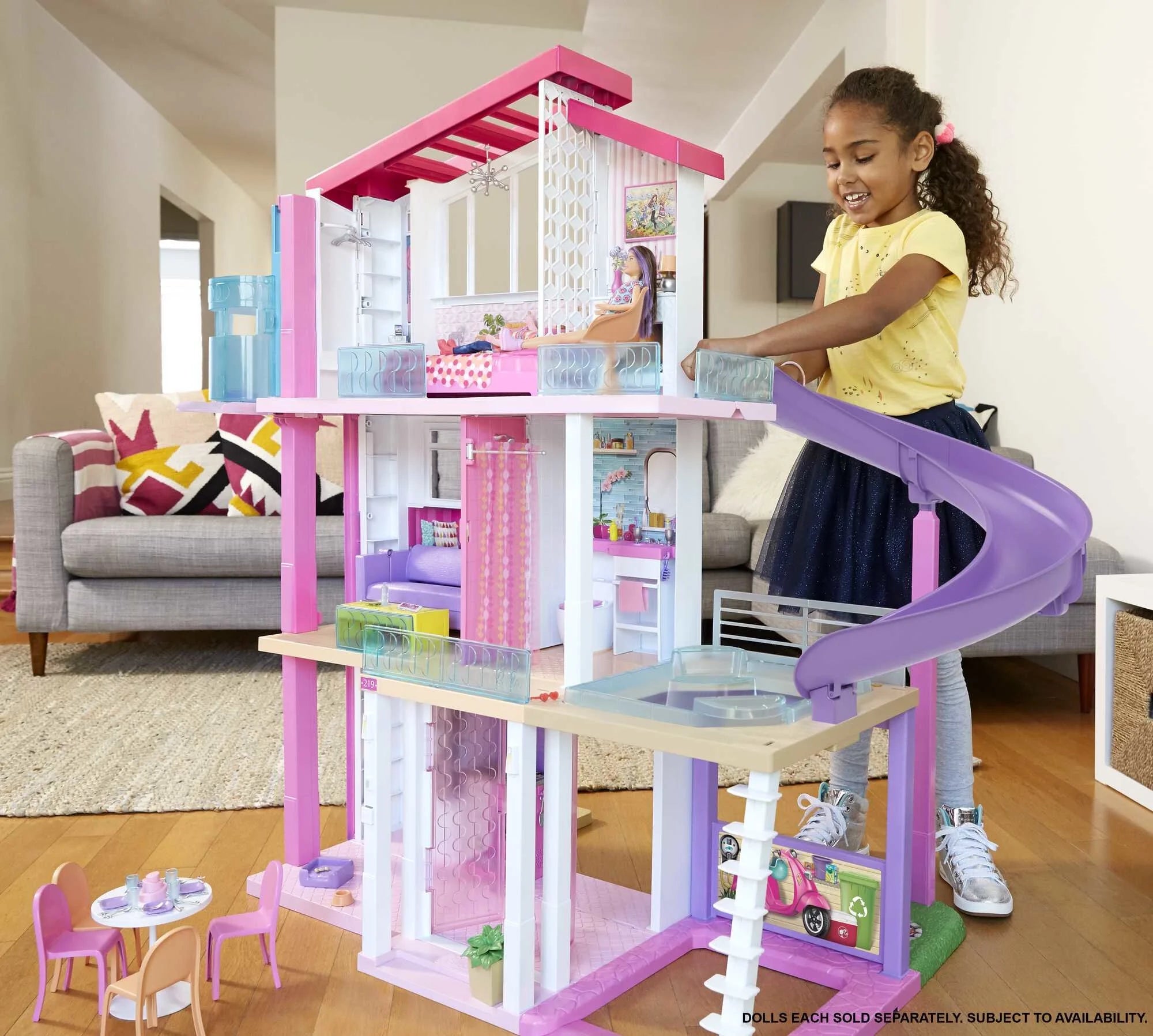 Barbie DreamHouse Dollhouse with 70+ Accessories, Working Elevator, Lights & Sounds