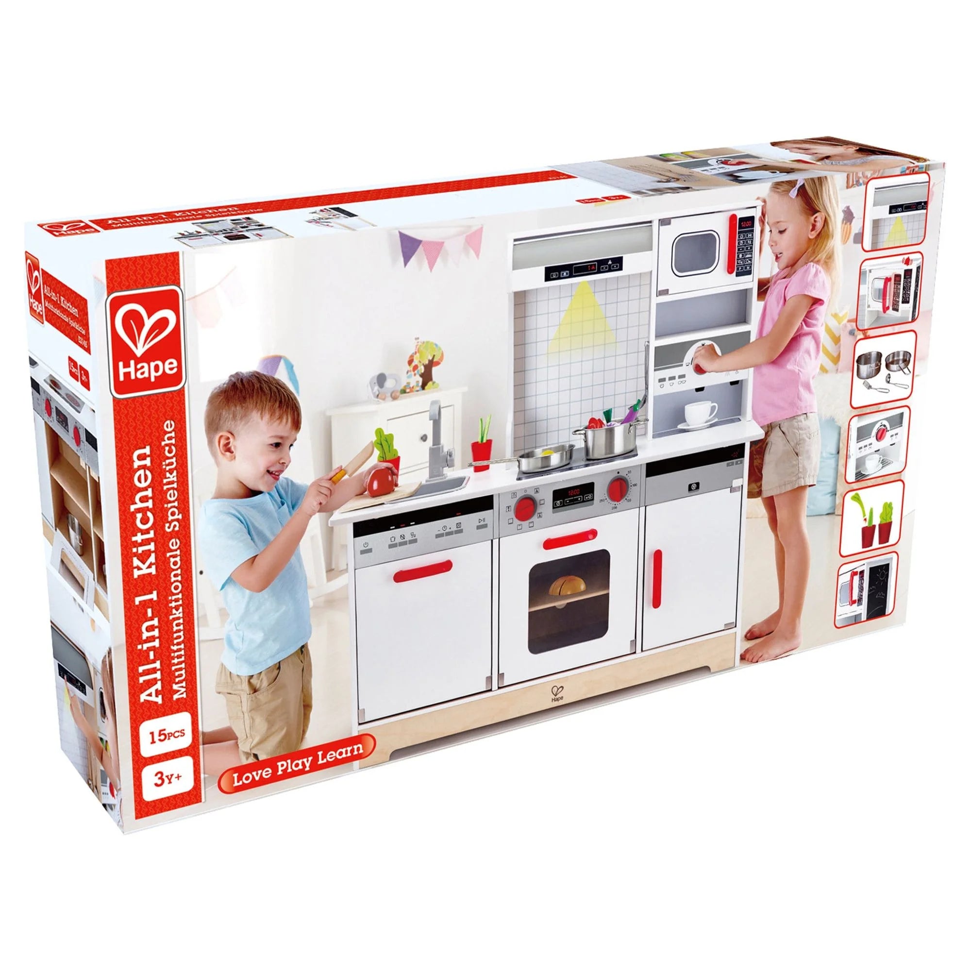 Hape All-In-1 Kitchen Kid’s Wooden Toy Playset & Accessories