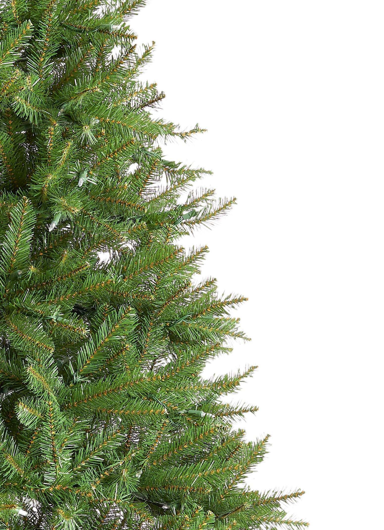 9′ Yorkshire Fir Artificial Christmas Tree with 850 Warm White LED Lights
