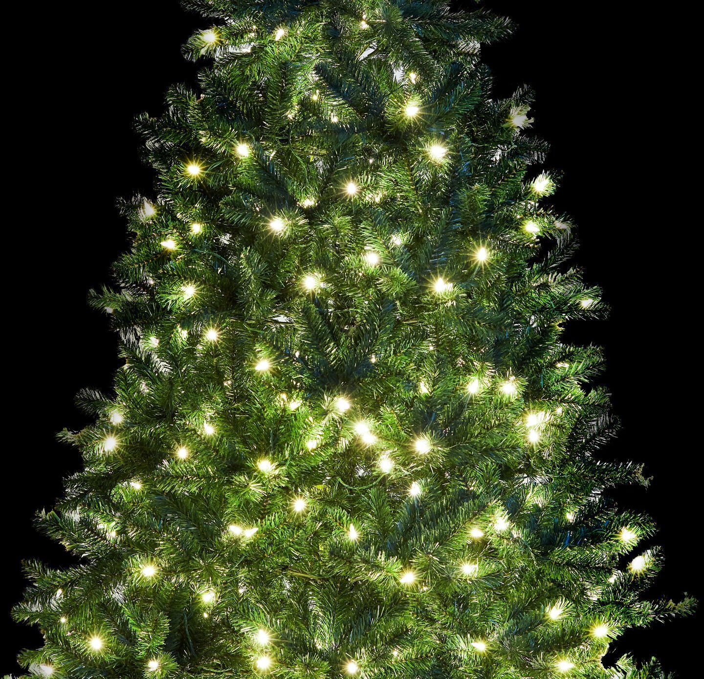 9′ Hancock Spruce Artificial Christmas Tree 750 Warm White Led Lights