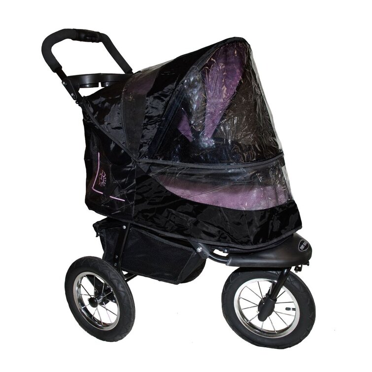 Pet Gear No-Zip NV Pet Stroller for Cats/Dogs, Easy Entry, Gel-Filled Tires, Plush Pad, Cover Incl.