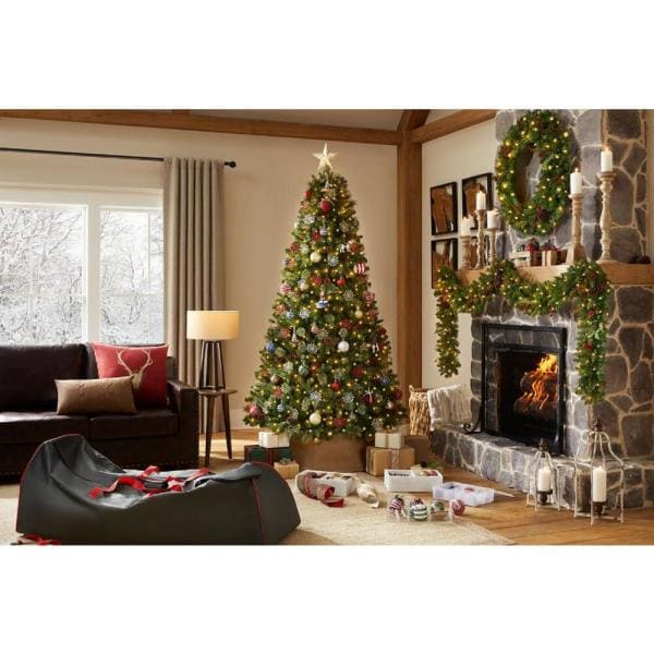 7.5 ft Westwood White Fir LED Pre-Lit Artificial Christmas Tree with 650 Warm White Micro Fairy Lights