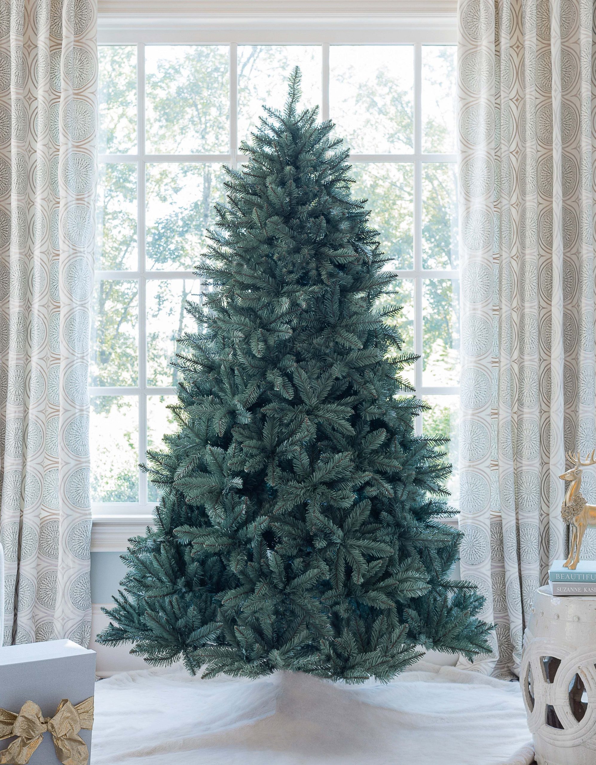 9′ Tribeca Spruce Blue Artificial Christmas Tree Unlit