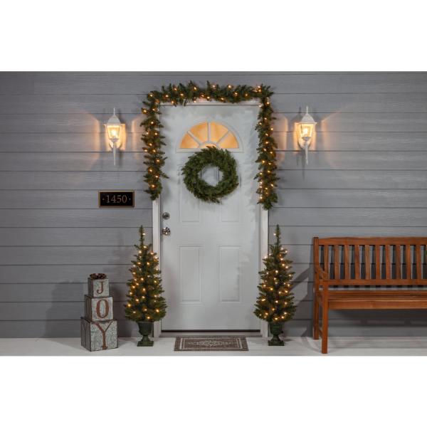 3.5 ft. Norway Pine Artificial Christmas Greenery Set (4-Piece)