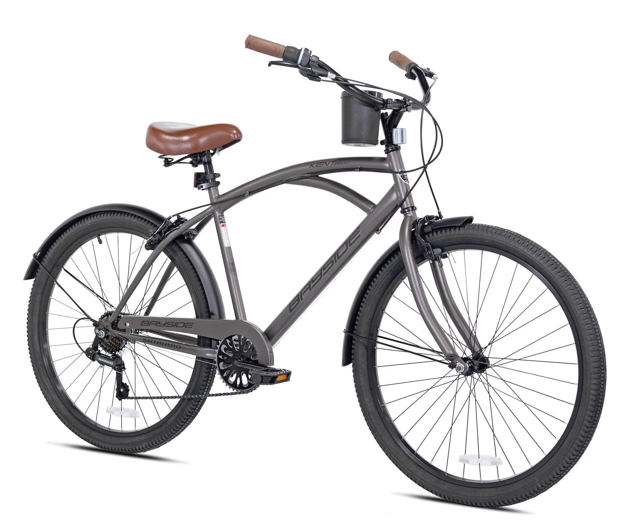 Kent 26 in. Bayside Men’s Cruiser Bike, Satin Cocoa
