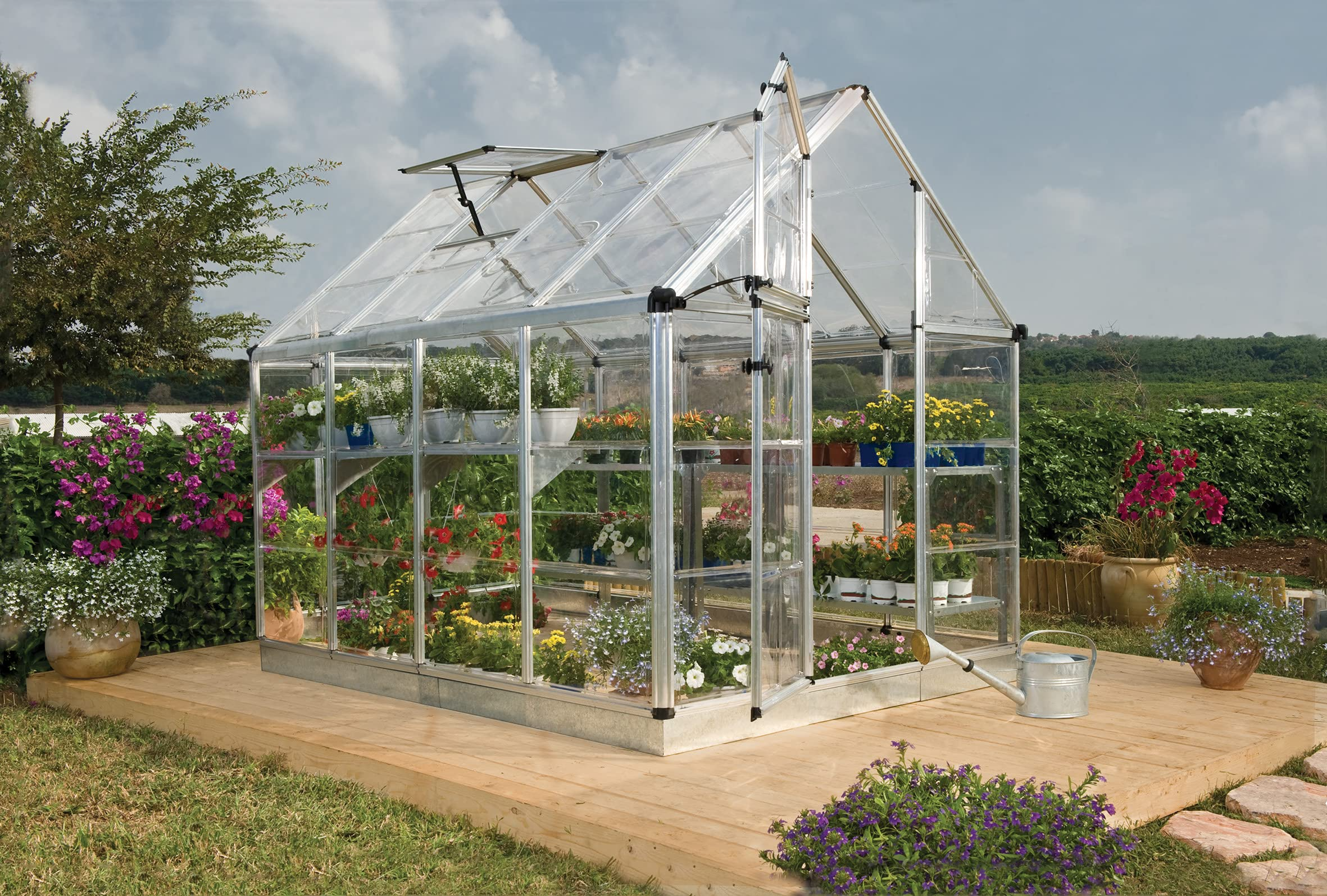 【Home&Garden】Vitavia 8×6 Venus 5000 Greenhouse – Horticultural Glass