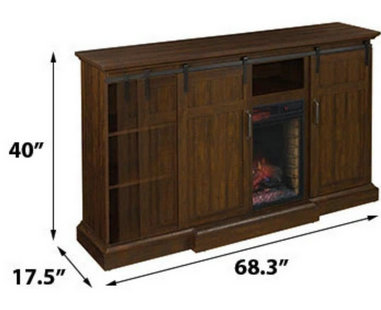 Manning Infrared Electric Fireplace Entertainment Center in Espresso – 28MM9954-PD01