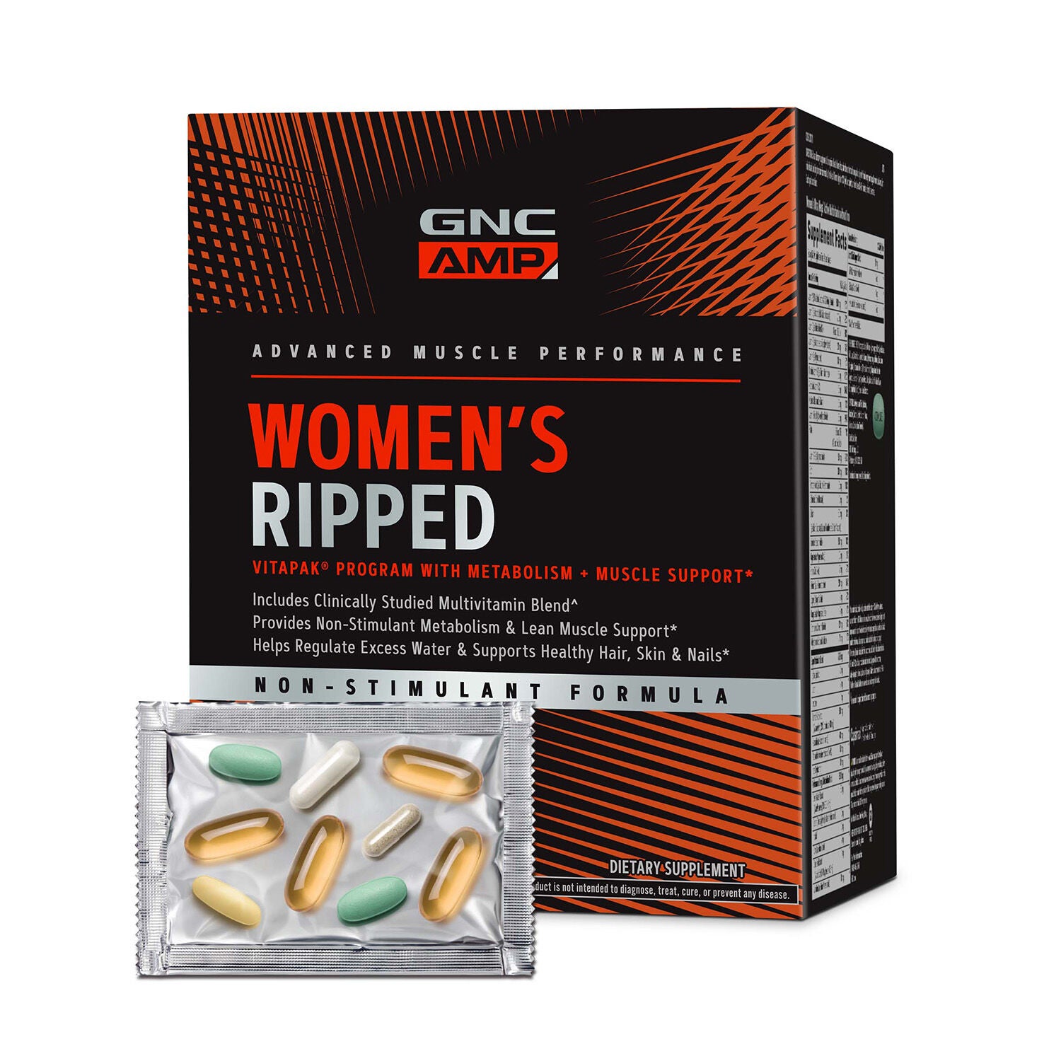 GNC AMP Women’s Ripped Non-Stim Vitapak® Program (1 Month Supply)