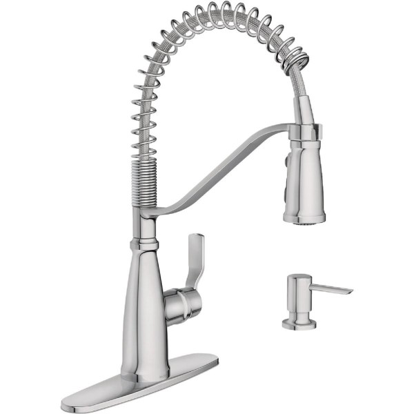 Moen Nolia Single Handle Pull-Down Kitchen Faucet, Chrome