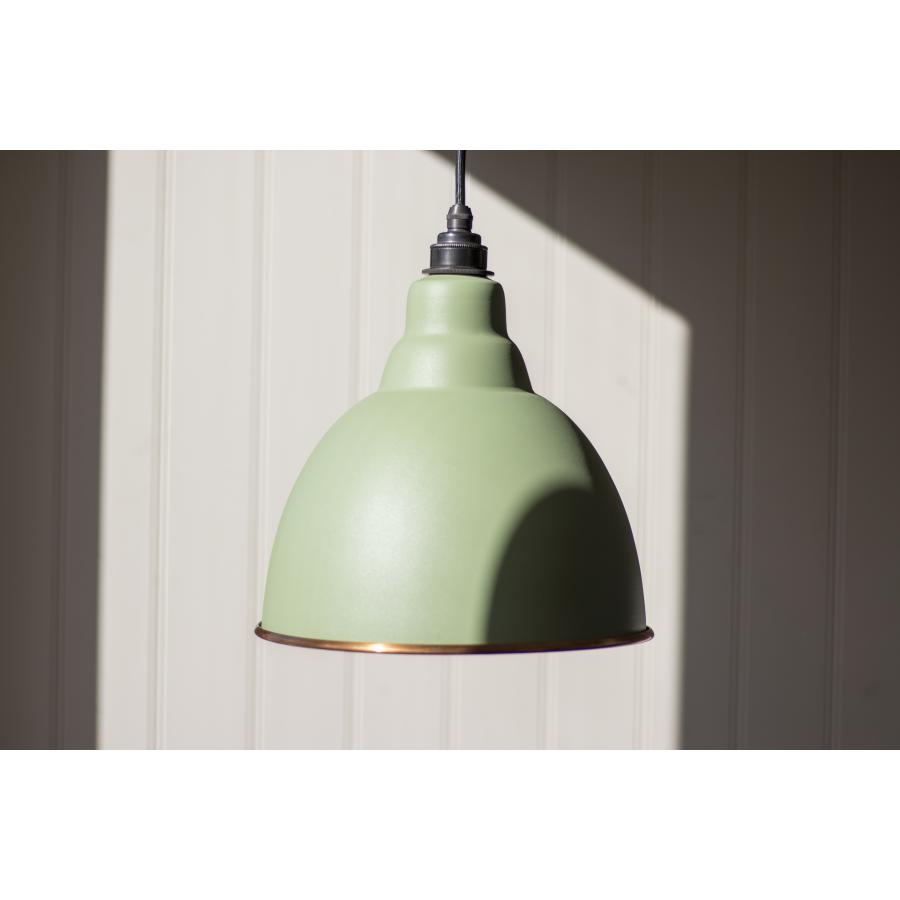Brindley Sage Green Pendant Light – Classic Painted Metal Ceiling Lamp