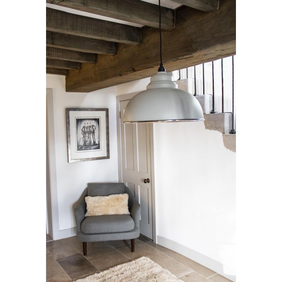 Harborne Smooth Nickel Pendant Light – Contemporary Metal Ceiling Fixture