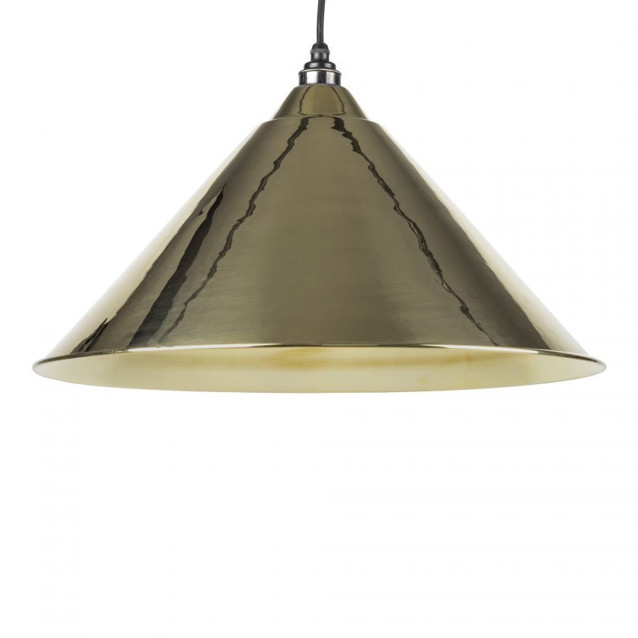 Hockley Smooth Brass Pendant Light – Elegant Gold-Tone From the Anvil Fixture