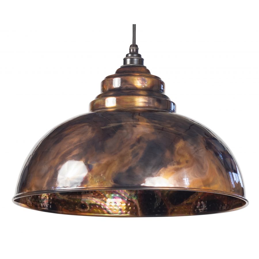Harborne Burnished Brass Pendant Light – Vintage Kitchen Ceiling Fixture