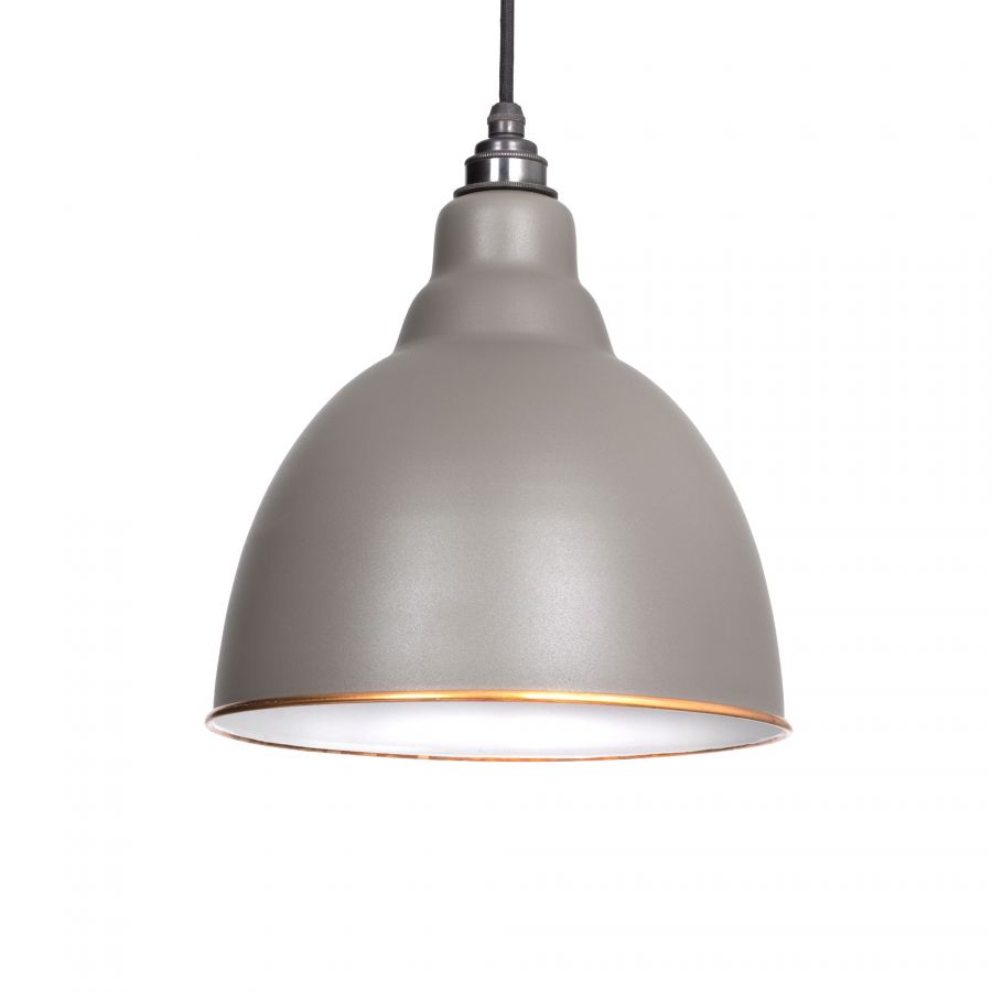 Brindley Warm Grey Pendant Light – Minimalist Modern Ceiling Light