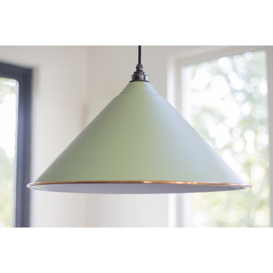Hockley Sage Green Pendant Light – Handcrafted From the Anvil Metal Lamp