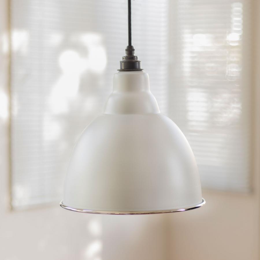 Brindley Light Grey Smooth Nickel Pendant Light – Modern Kitchen Ceiling Light