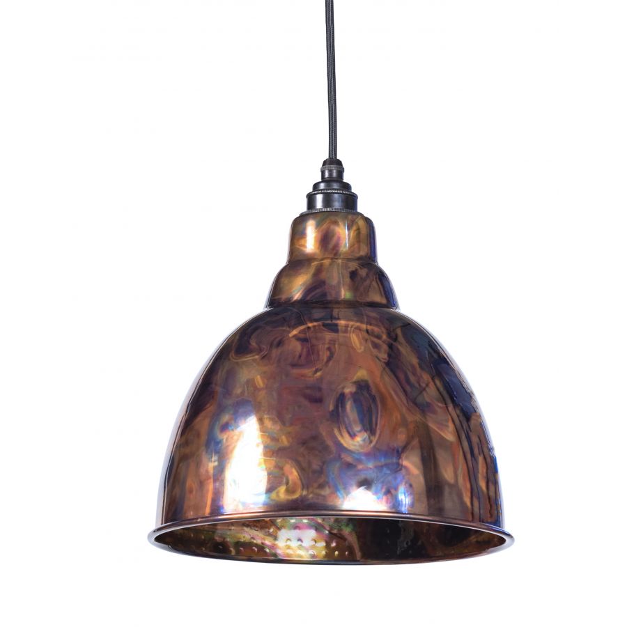 Brindley Burnished Pendant Light – Traditional Metal Hanging Light