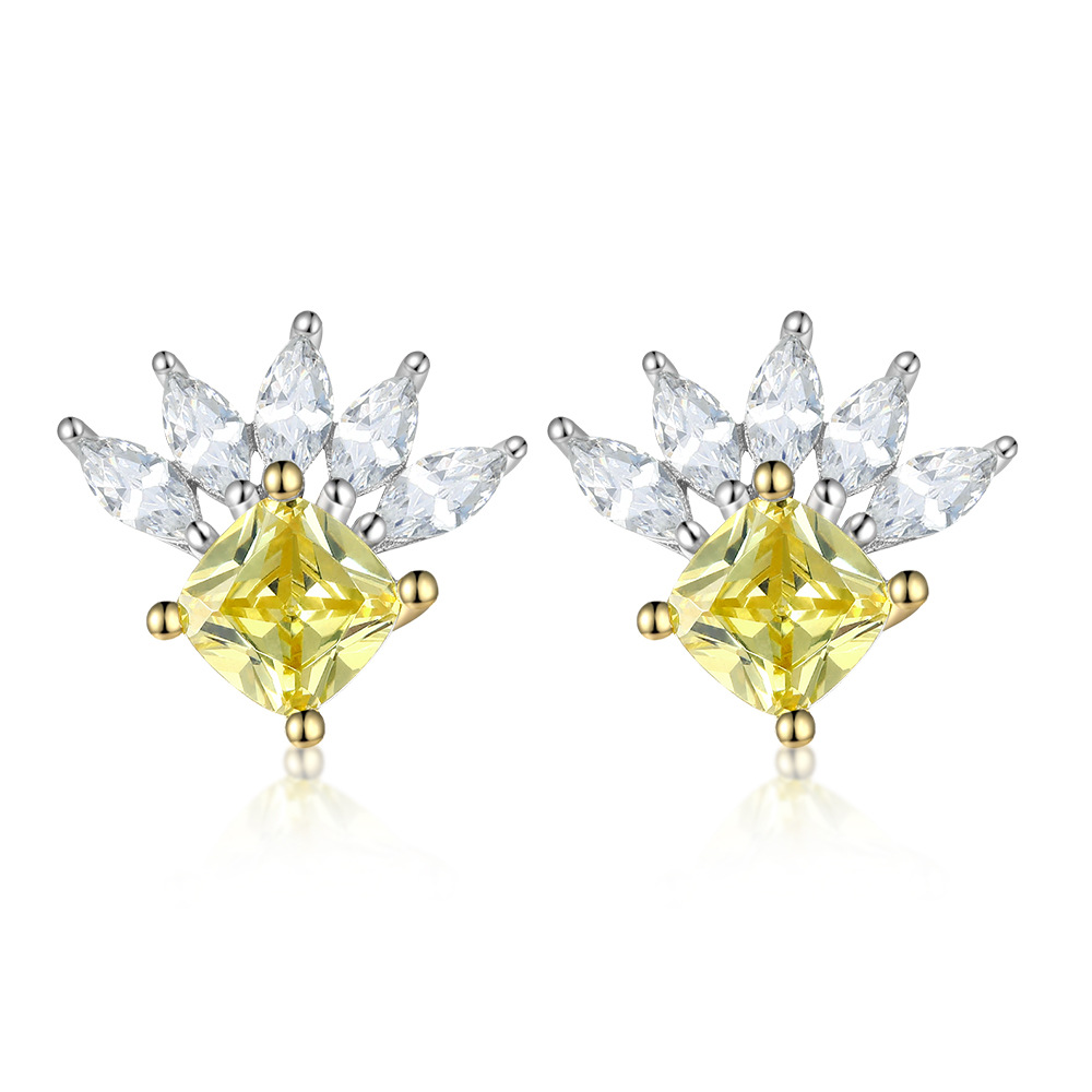 S925 Silver Zircon Five-Pointed Star Earrings for Women – Sparkling Minimalist Studs