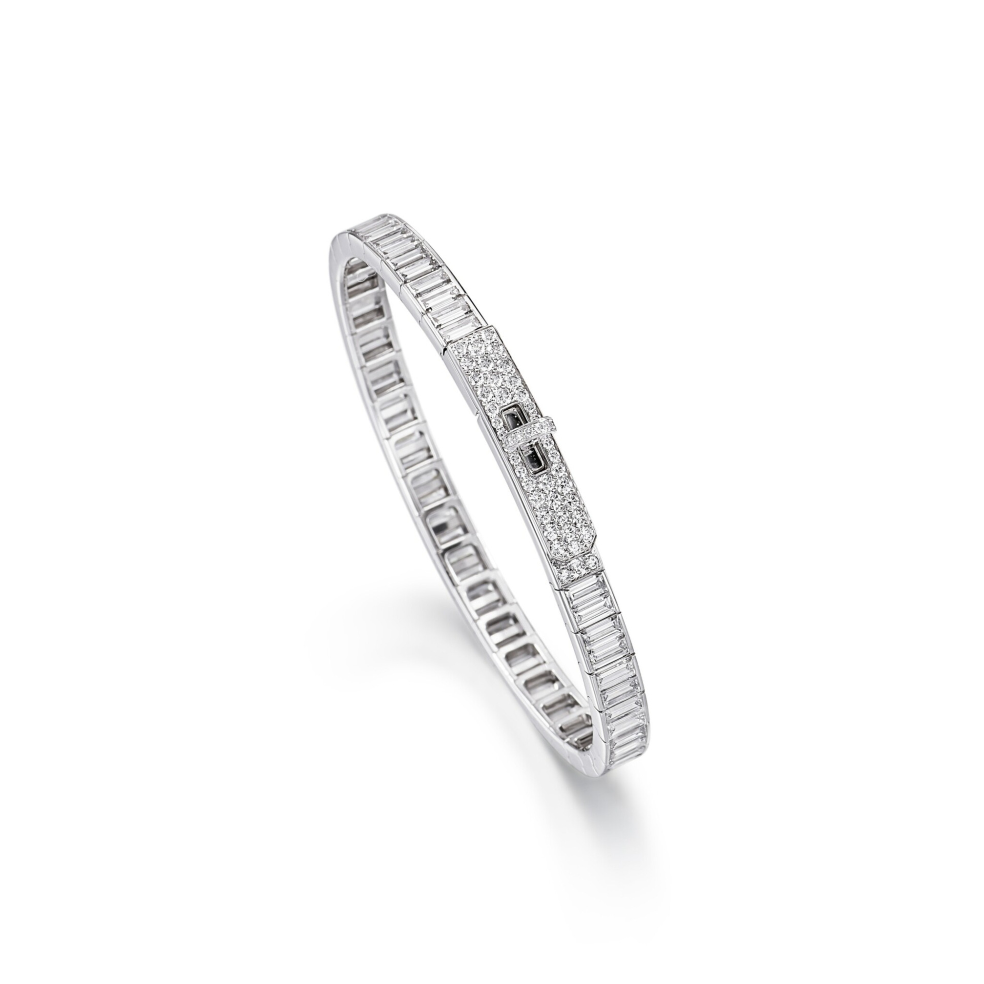 925 Silver Gold-Plated High-Carbon Diamond Bracelet – Elegant & Sparkling Design