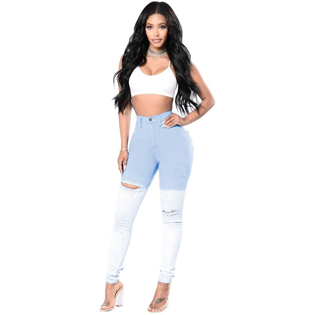Fashion slim high waist jeans Leggings