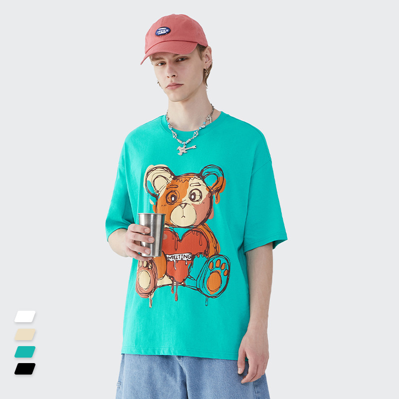 Summer Men Women Short Sleeve T-shirt Tee Pullover Tops Unisex Sweatshirt