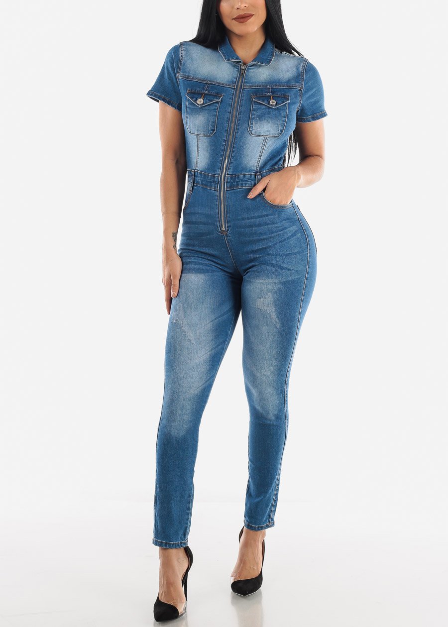 Fashion slim casual waist Jumpsuit
