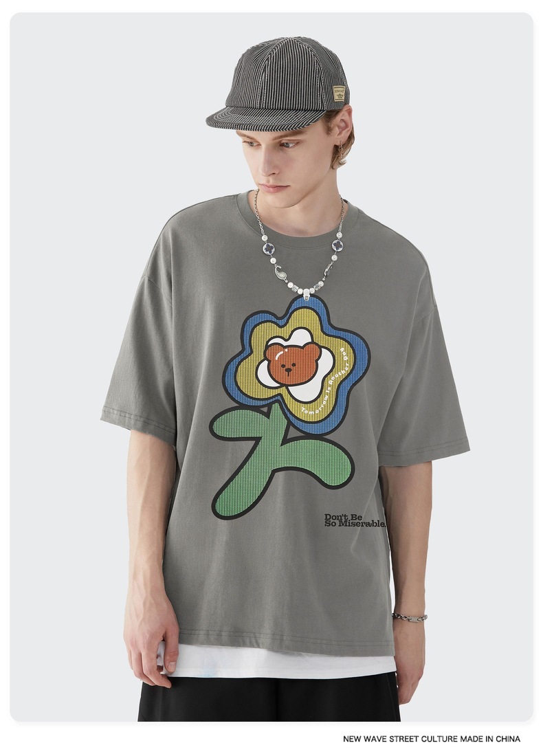 Summer Men Women Short Sleeve T-shirt Tee Pullover Tops Unisex Sweatshirt