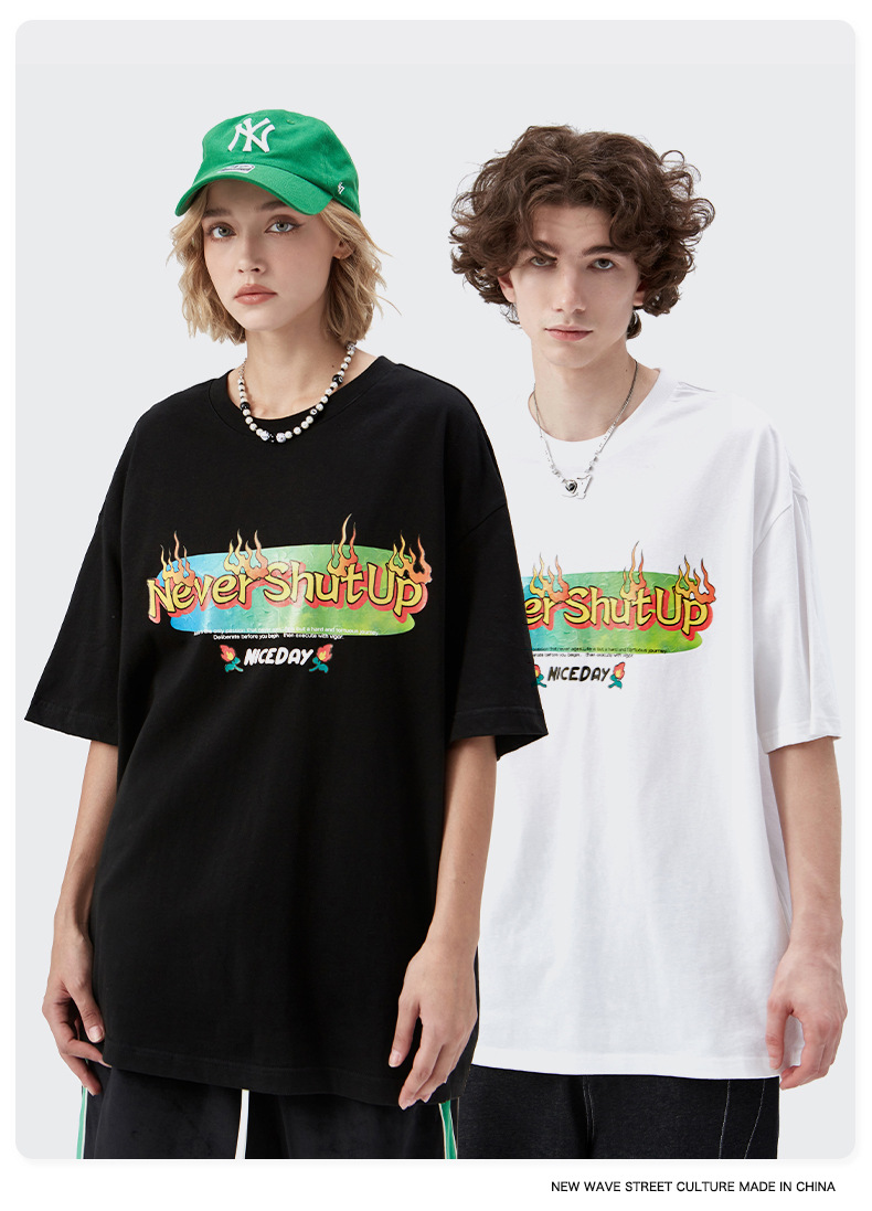 Summer Men Women Short Sleeve T-shirt Tee Pullover Tops Unisex Sweatshirt