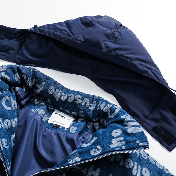 Women Men Down Jacket Hooded Coat Warm Winter Windproof Casual Parkas