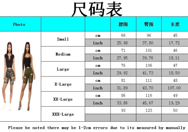 Fashion denim shorts